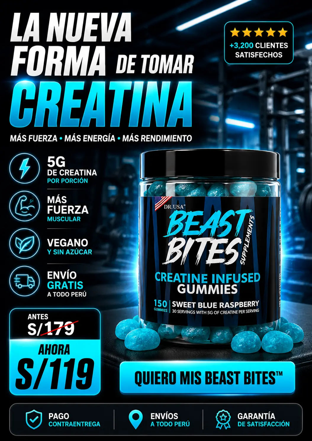 Beast Bites Creatine